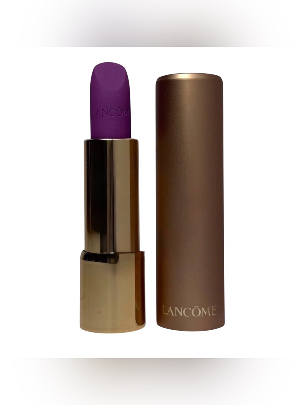 Lancôme L'Absolu Rouge Intimatte Soft Matte Lipstick Hot & Cold 404 0.12oz New - Picture 4 of 11